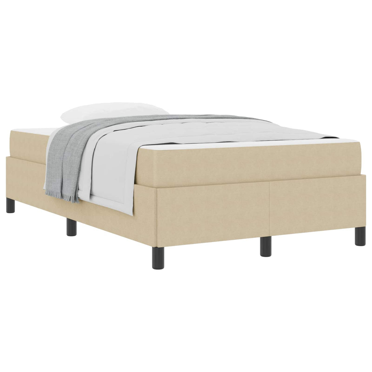 vidaXL Bedframe Lichtgrijs 80 x 200 cm Katoenen stof