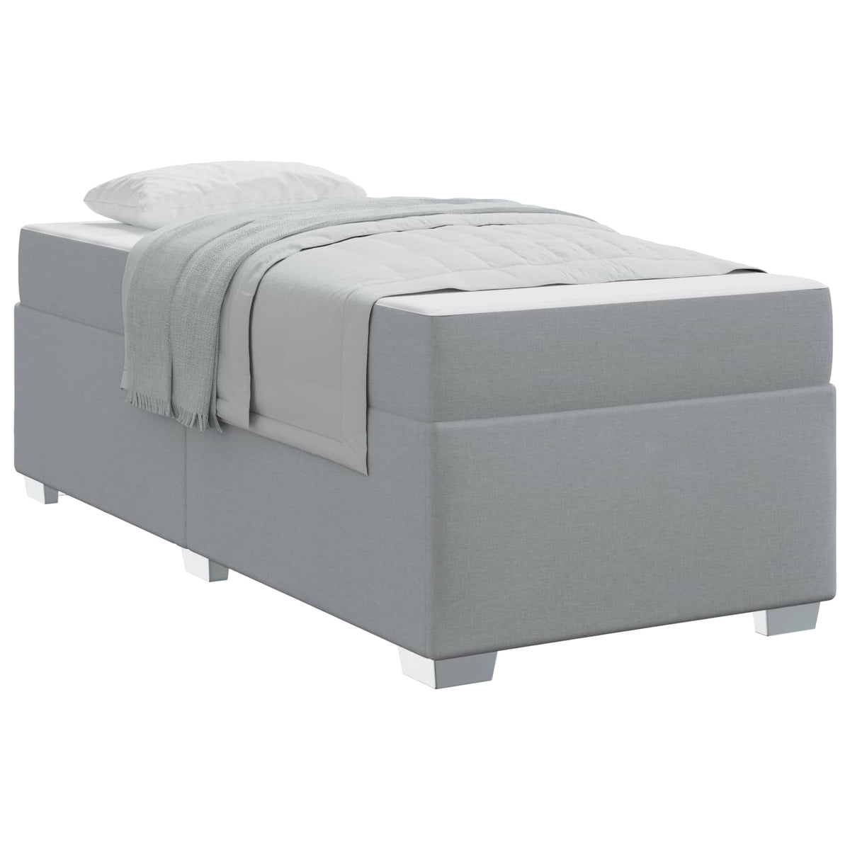 vidaXL Bedframe Lichtgrijs 80 x 200 cm Stof