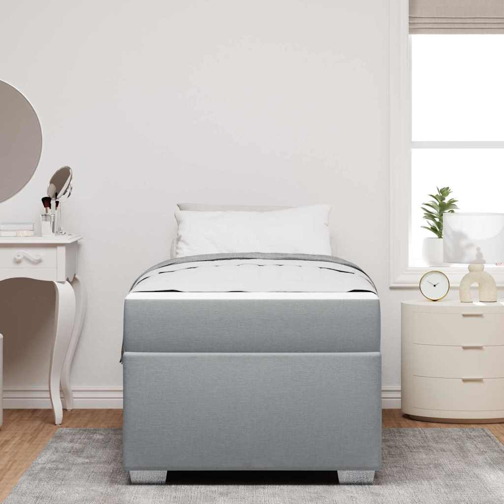 vidaXL Bedframe Lichtgrijs 80 x 200 cm Stof