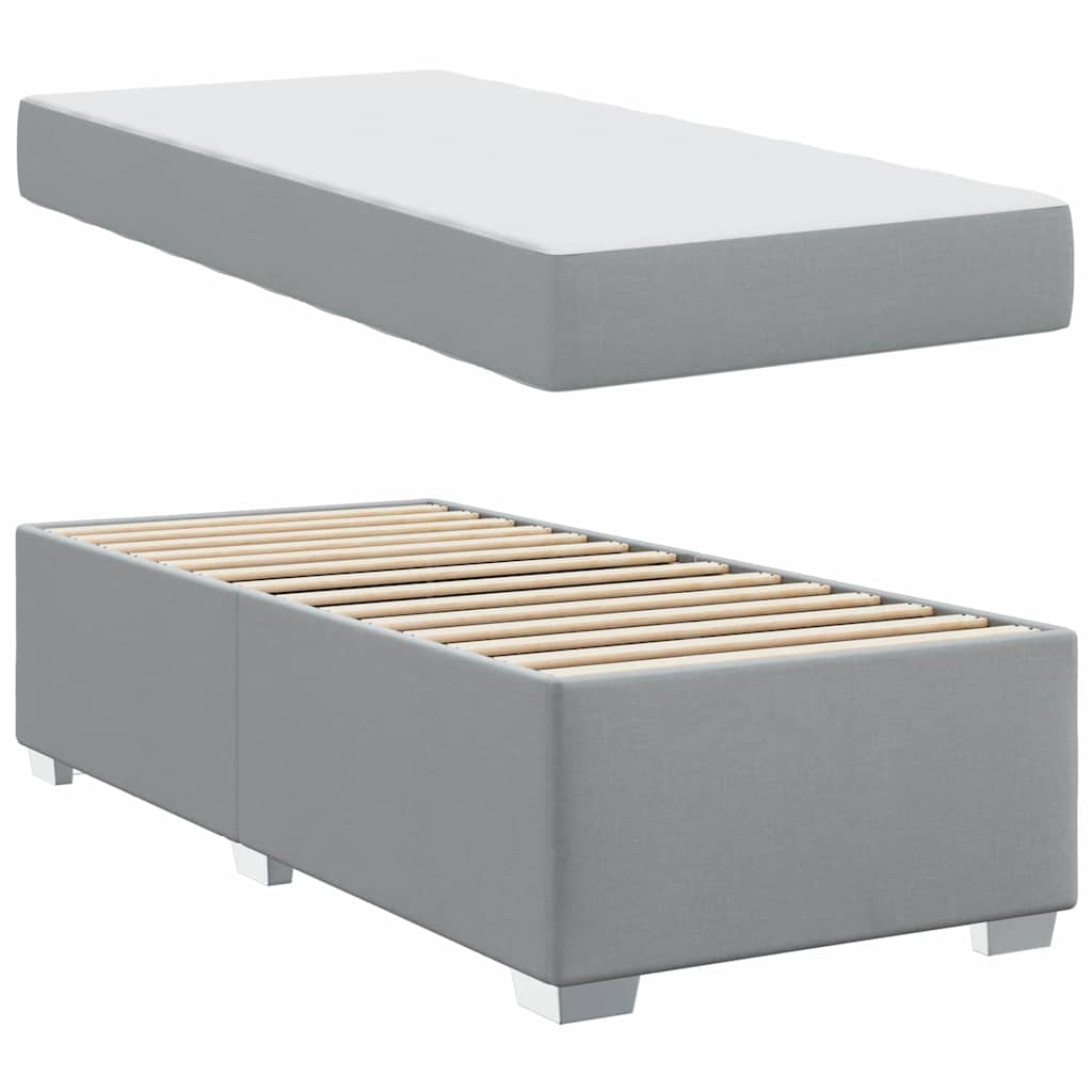 vidaXL Bedframe Lichtgrijs 80 x 200 cm Stof