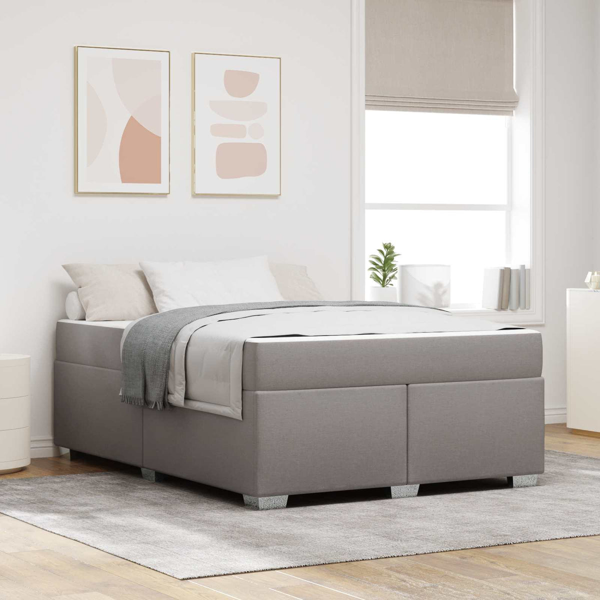vidaXL Bedframe Lichtgrijs 80 x 200 cm Stof