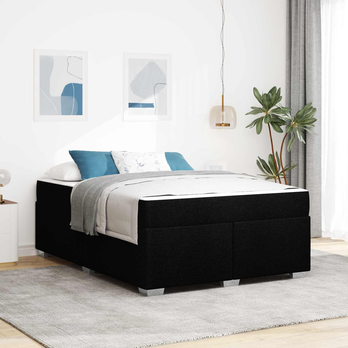 vidaXL Bedframe Lichtgrijs 80 x 200 cm Stof