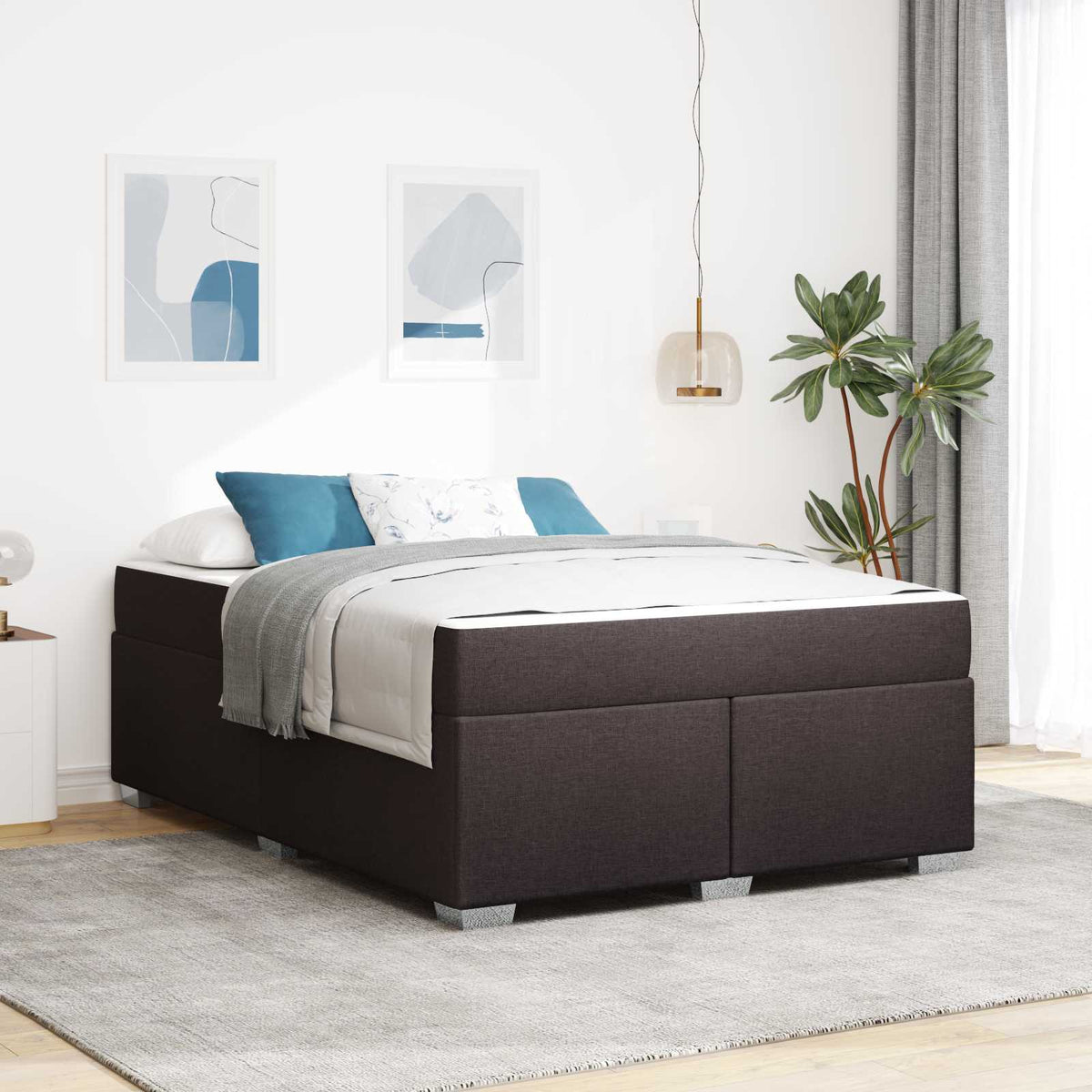 vidaXL Bedframe Lichtgrijs 80 x 200 cm Stof