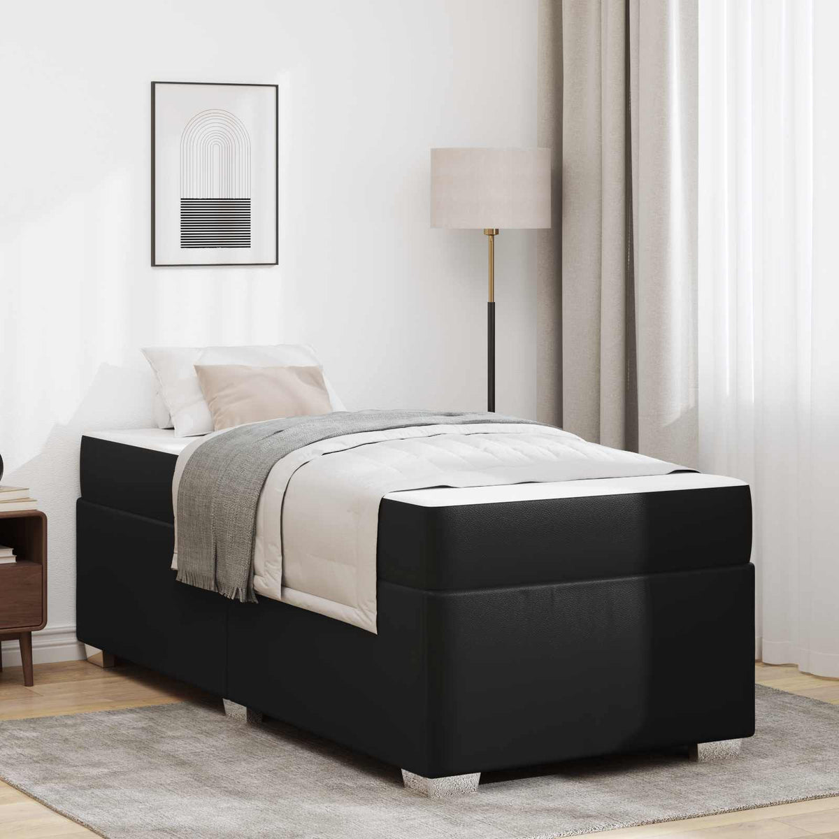 vidaXL Bedframe Zwart 80 x 200 cm Kunstleer