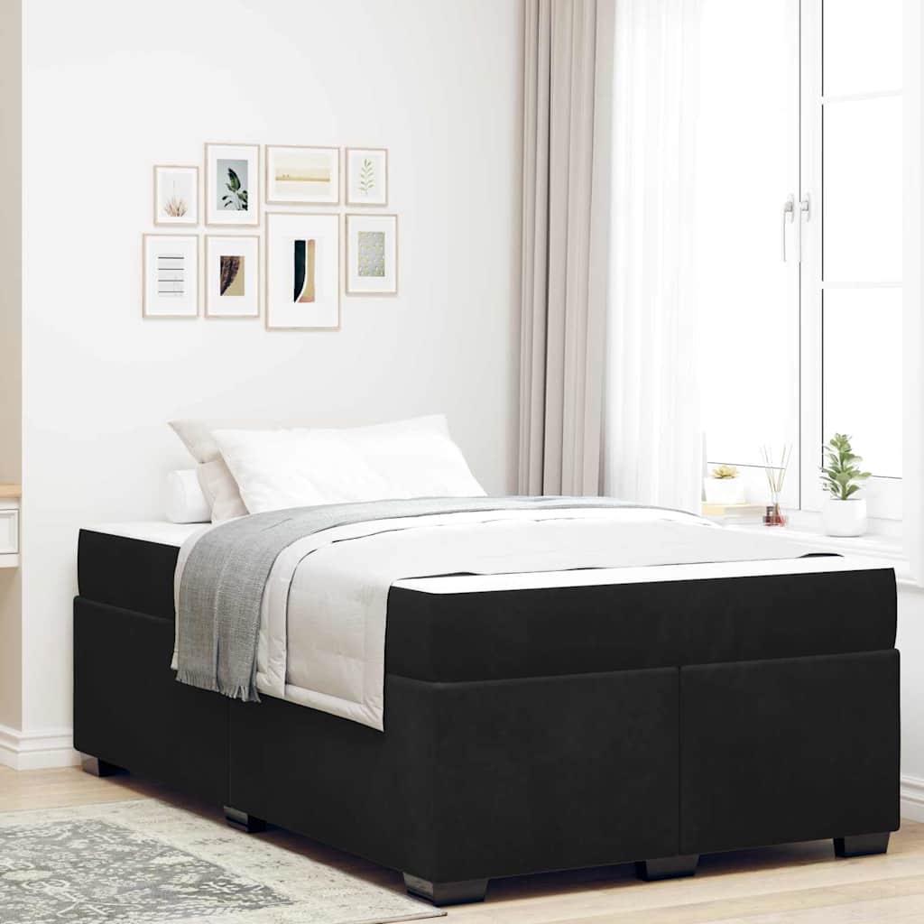 vidaXL Bedframe met matras met matras Lichtgrijs 80 x 200 cm Fluweel