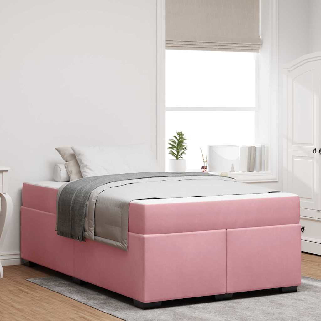 vidaXL Bedframe met matras met matras Lichtgrijs 80 x 200 cm Fluweel