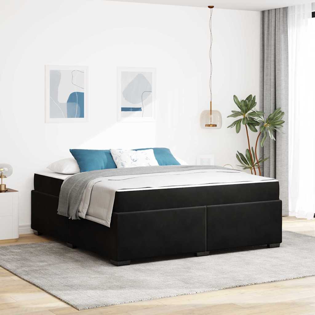 vidaXL Bedframe met matras met matras Lichtgrijs 80 x 200 cm Fluweel