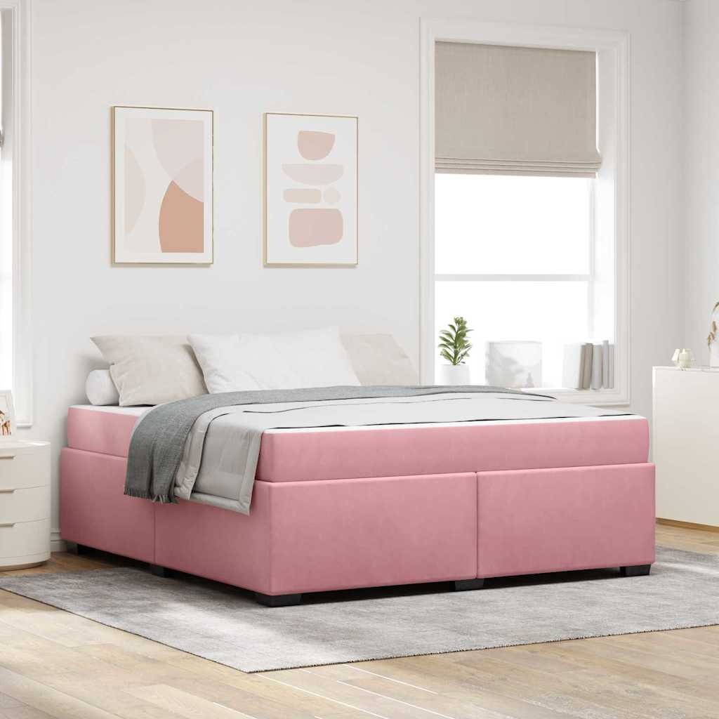 vidaXL Bedframe met matras met matras Lichtgrijs 80 x 200 cm Fluweel