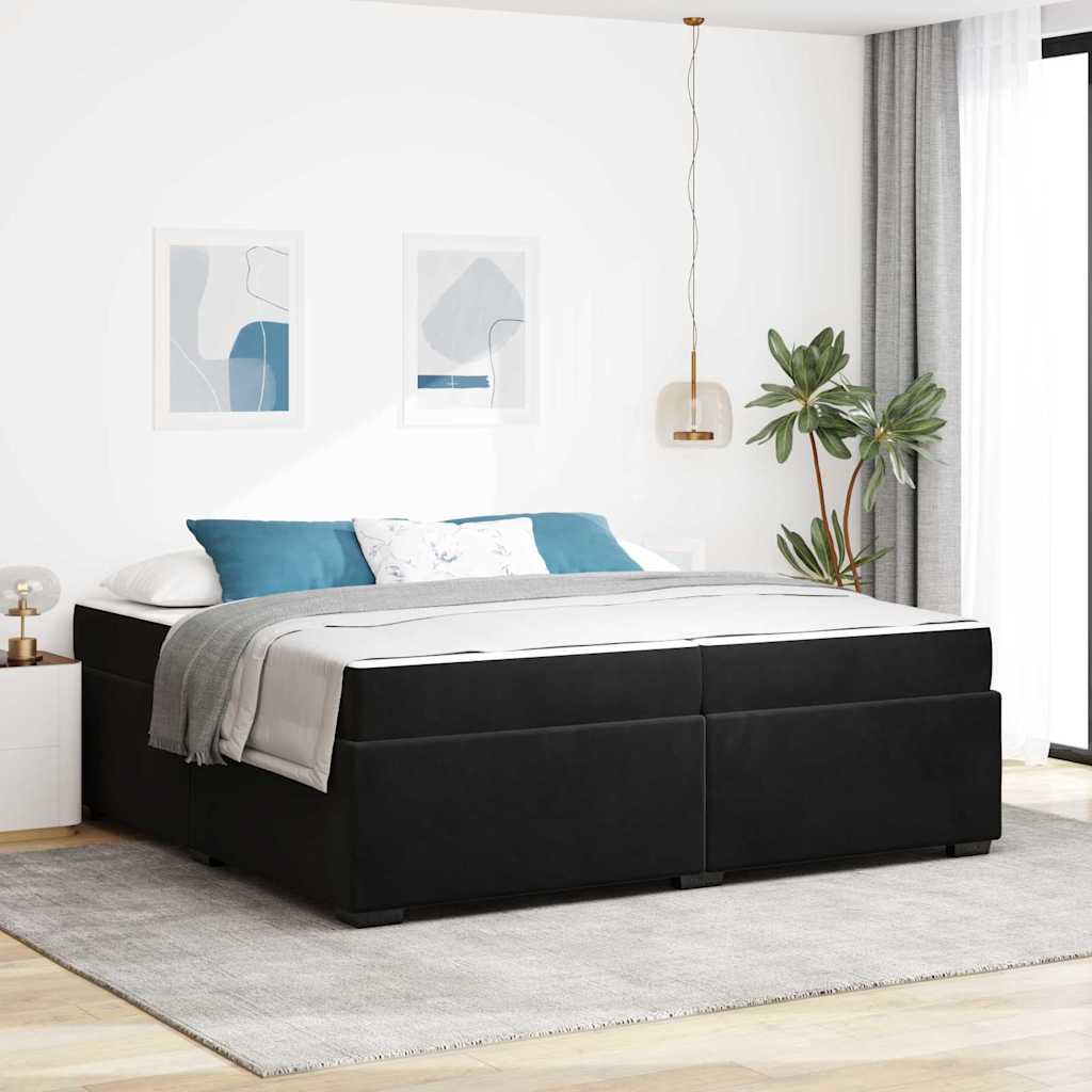 vidaXL Bedframe met matras met matras Lichtgrijs 80 x 200 cm Fluweel