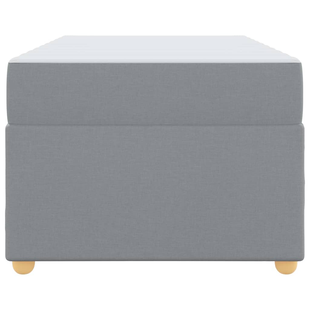 vidaXL Bedframe met matras met matras Lichtgrijs 80 x 200 cm Stof
