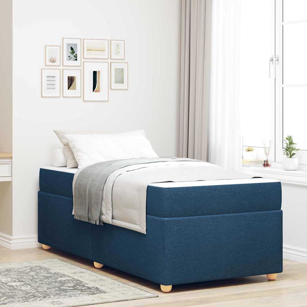 vidaXL Bedframe met matras met matras Lichtgrijs 80 x 200 cm Stof