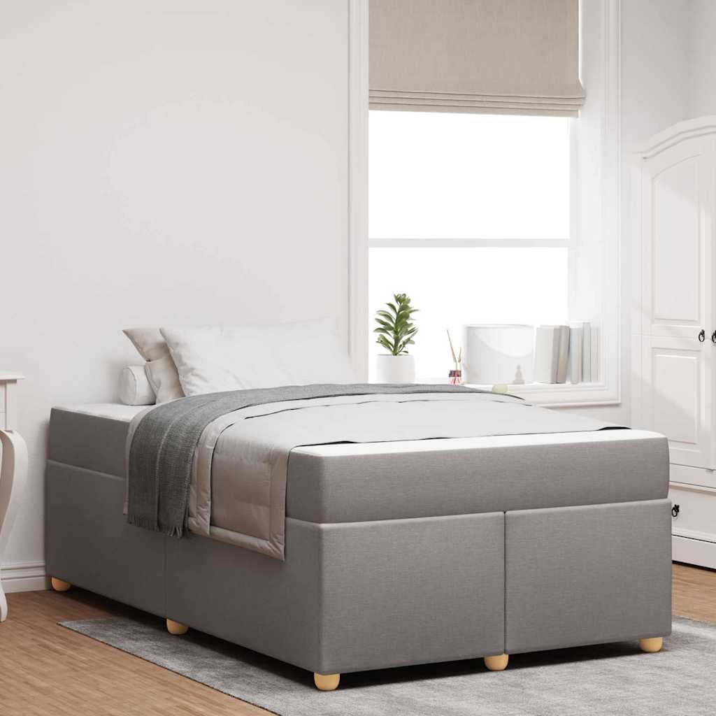 vidaXL Bedframe met matras met matras Lichtgrijs 80 x 200 cm Stof