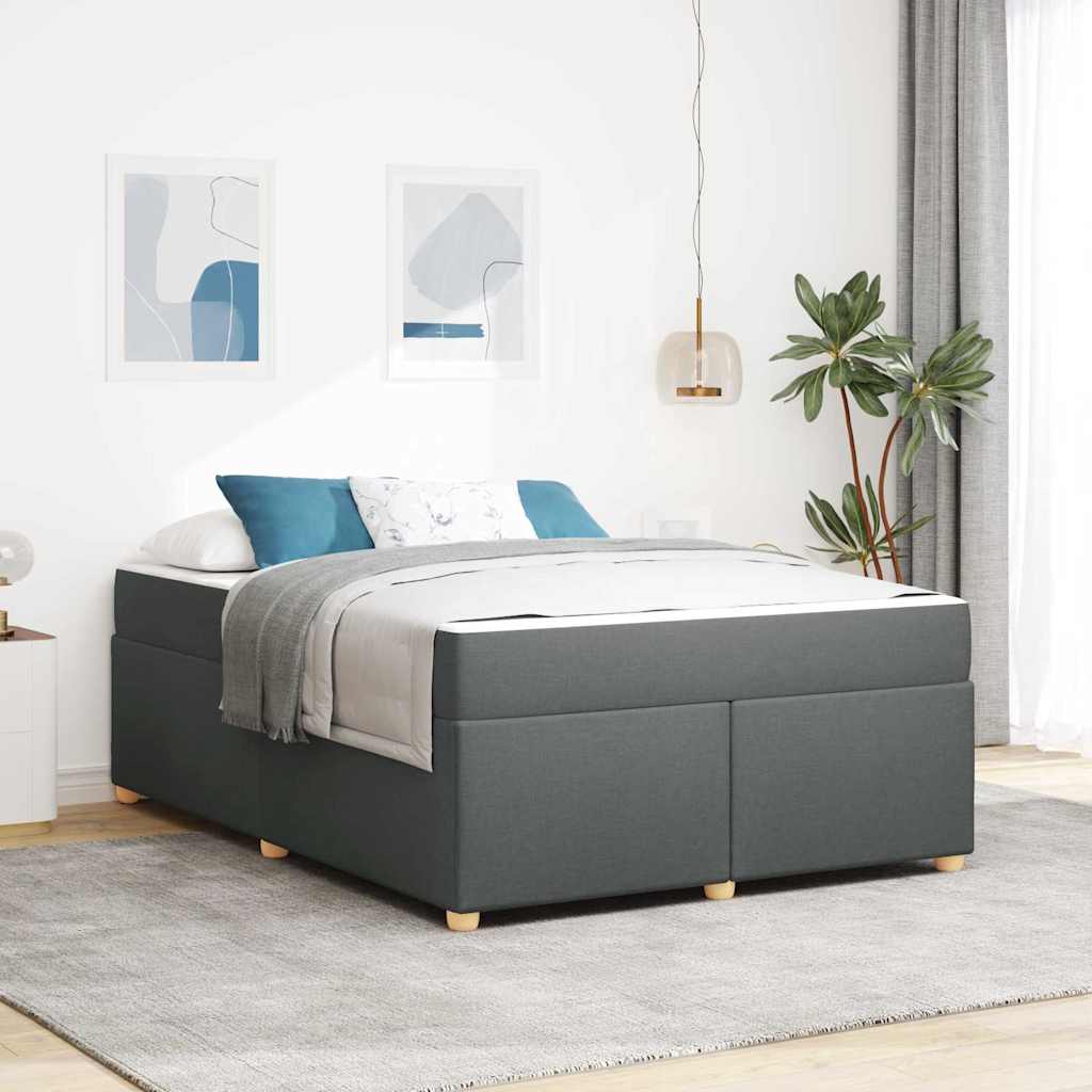 vidaXL Bedframe met matras met matras Lichtgrijs 80 x 200 cm Stof