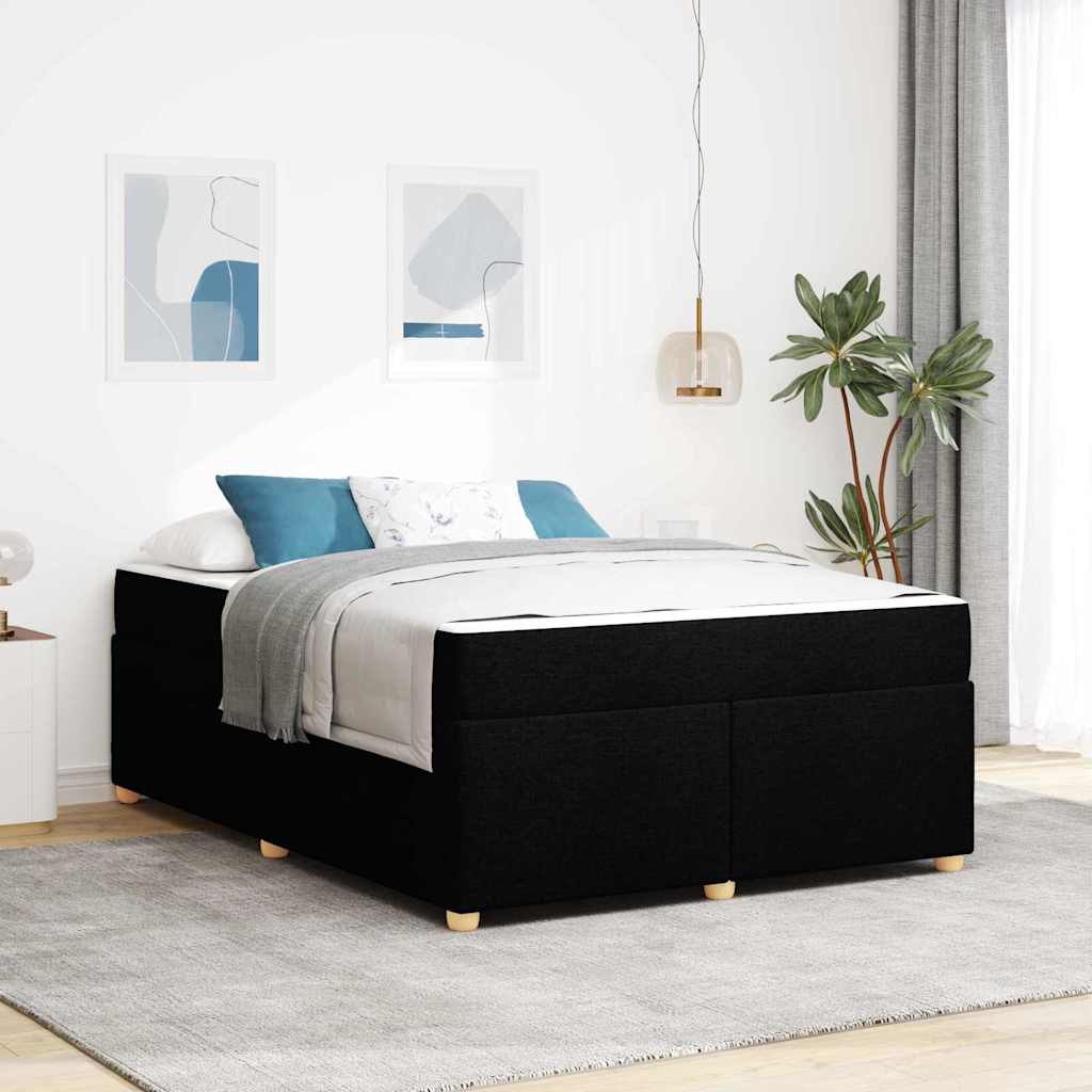 vidaXL Bedframe met matras met matras Lichtgrijs 80 x 200 cm Stof
