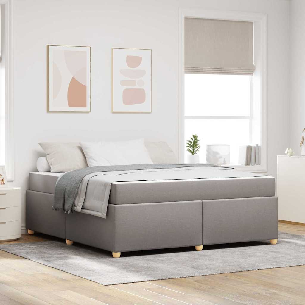 vidaXL Bedframe met matras met matras Lichtgrijs 80 x 200 cm Stof