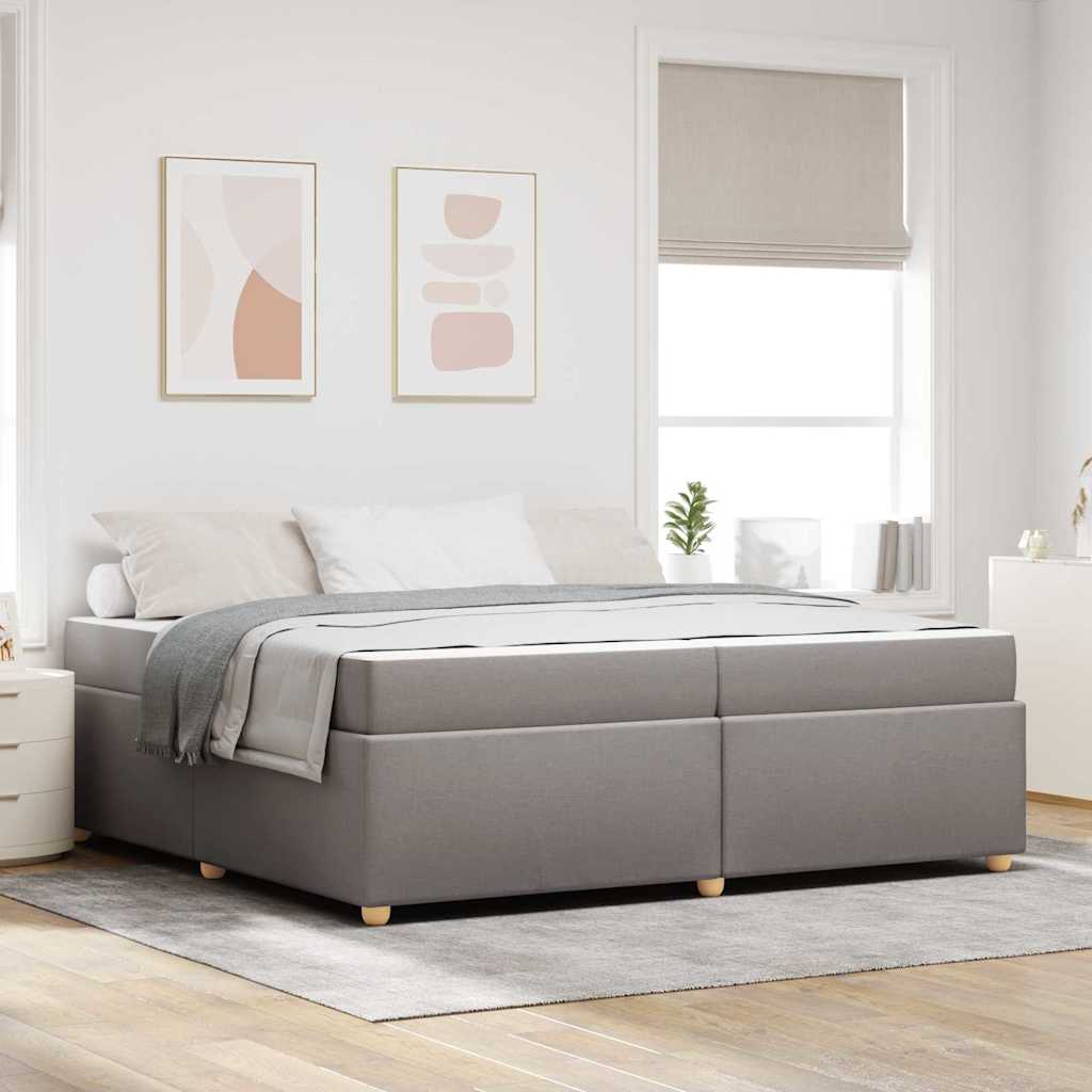 vidaXL Bedframe met matras met matras Lichtgrijs 80 x 200 cm Stof