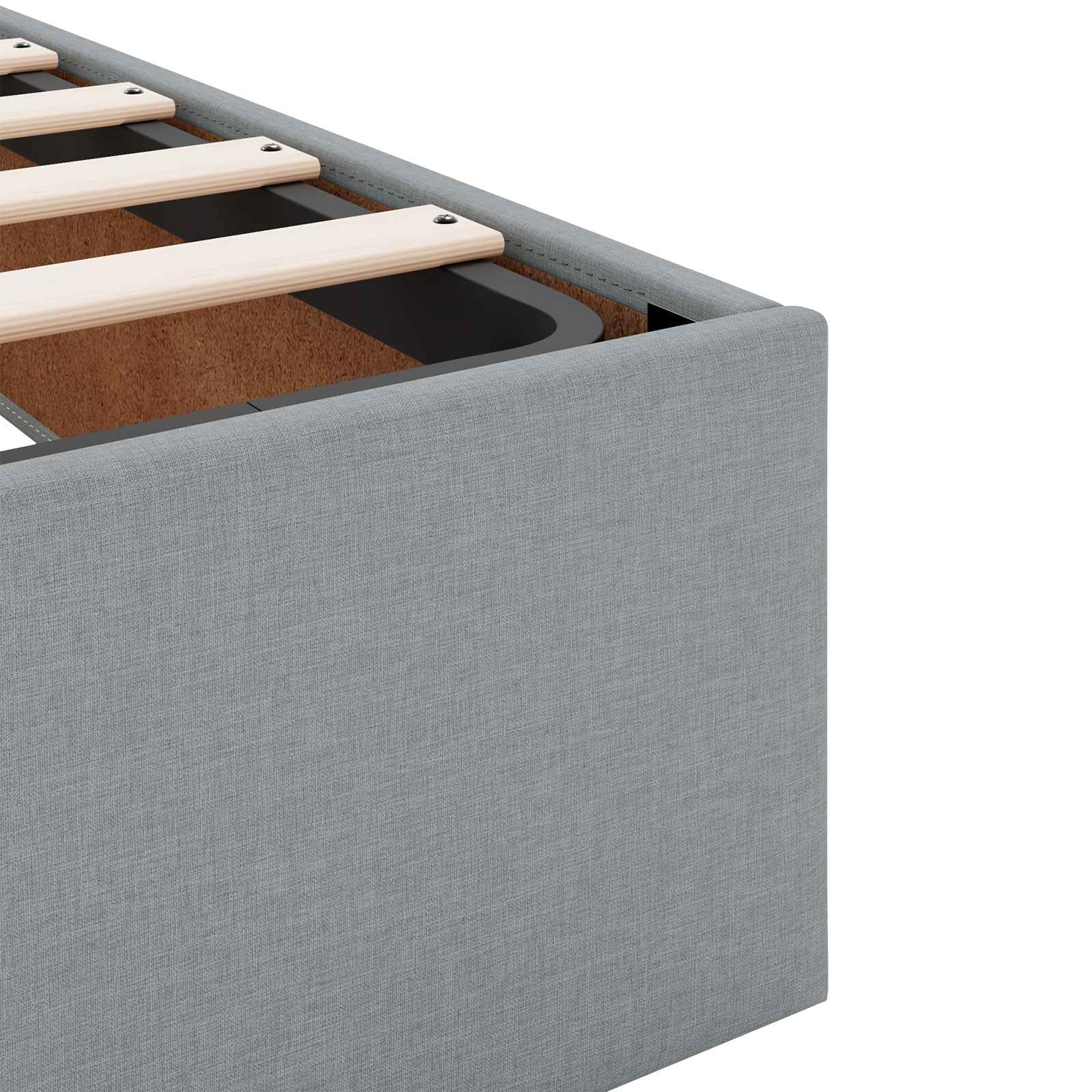vidaXL Bedframe met matras Lichtgrijs 80 x 200 cm Stof