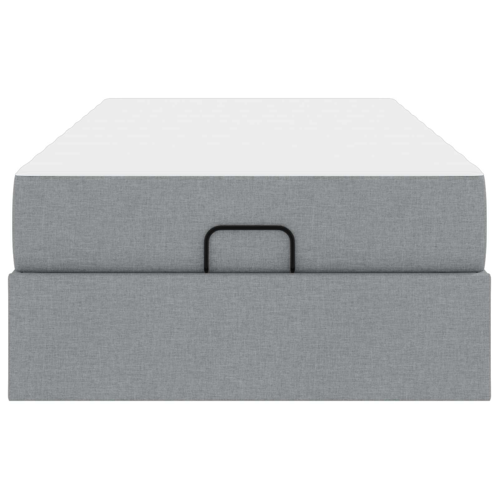 vidaXL Bedframe met matras Lichtgrijs 80 x 200 cm Stof