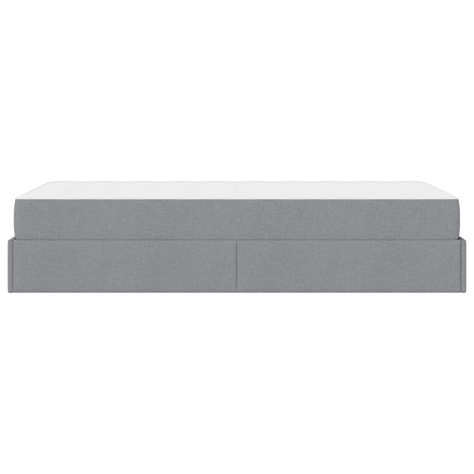 vidaXL Bedframe met matras Lichtgrijs 80 x 200 cm Stof
