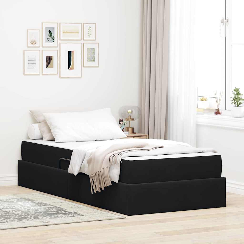 vidaXL Opbergbed met matras met matras Lichtgrijs 120 x 190 cm Fluweel