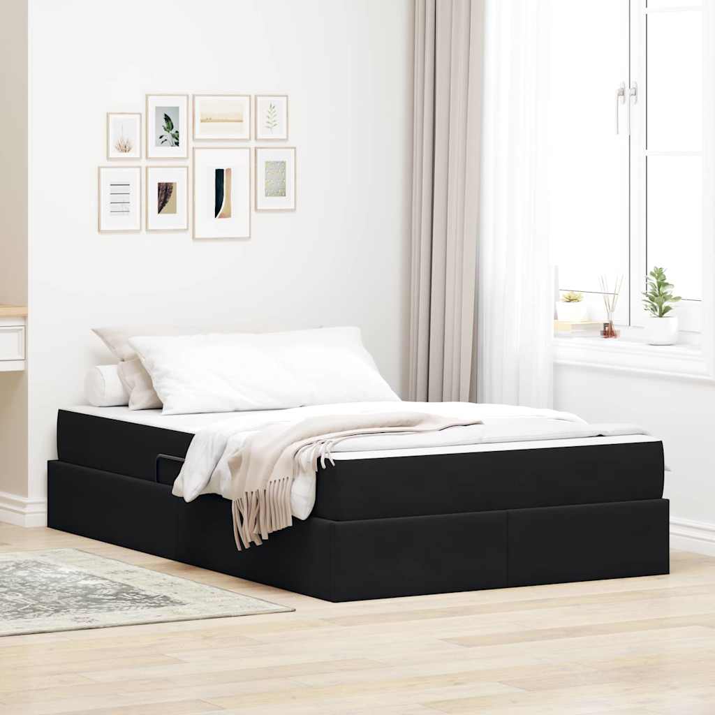 vidaXL Opbergbed met matras met matras Lichtgrijs 120 x 190 cm Fluweel