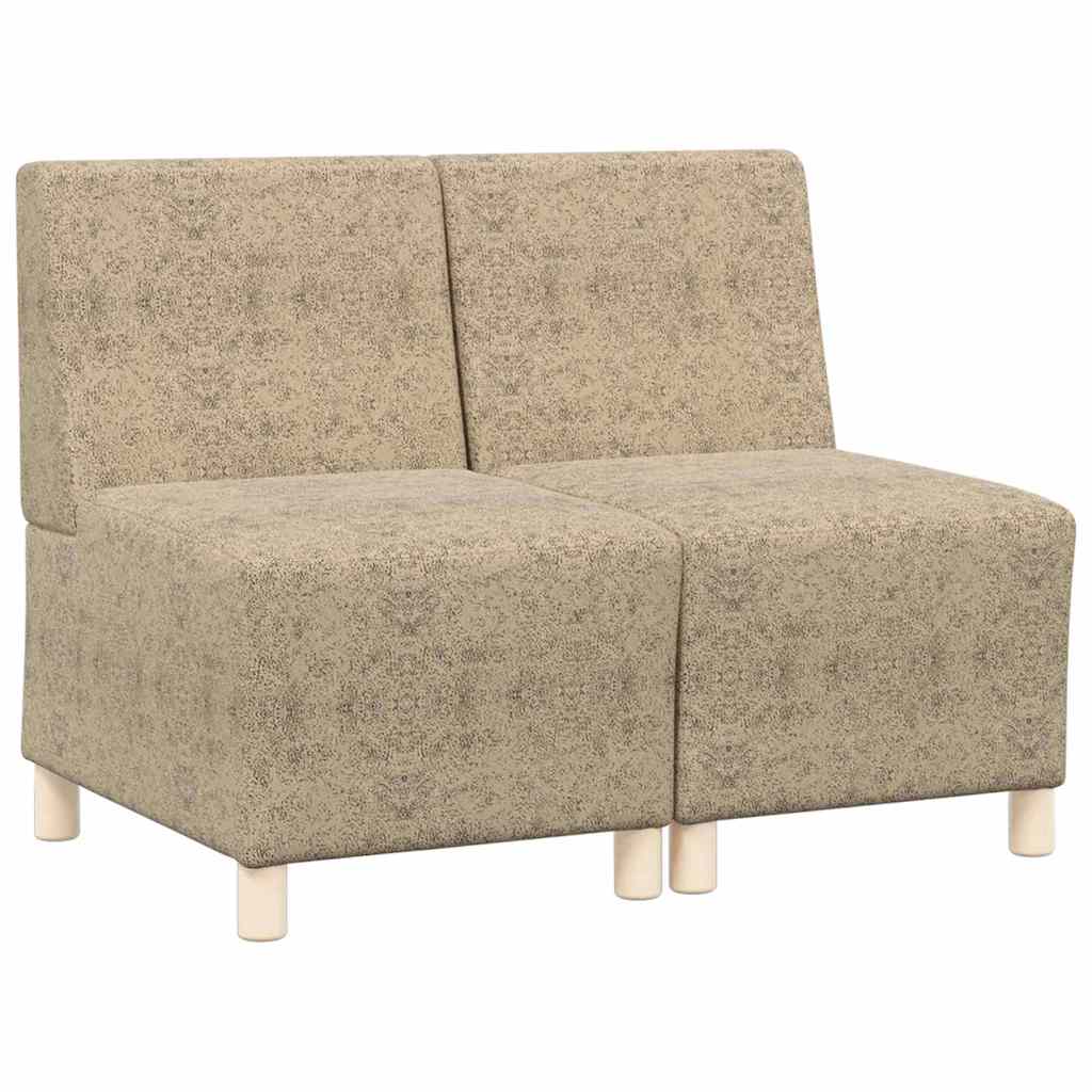 vidaXL Sofa Stoel 2 pcs Bruin Faux suede leer