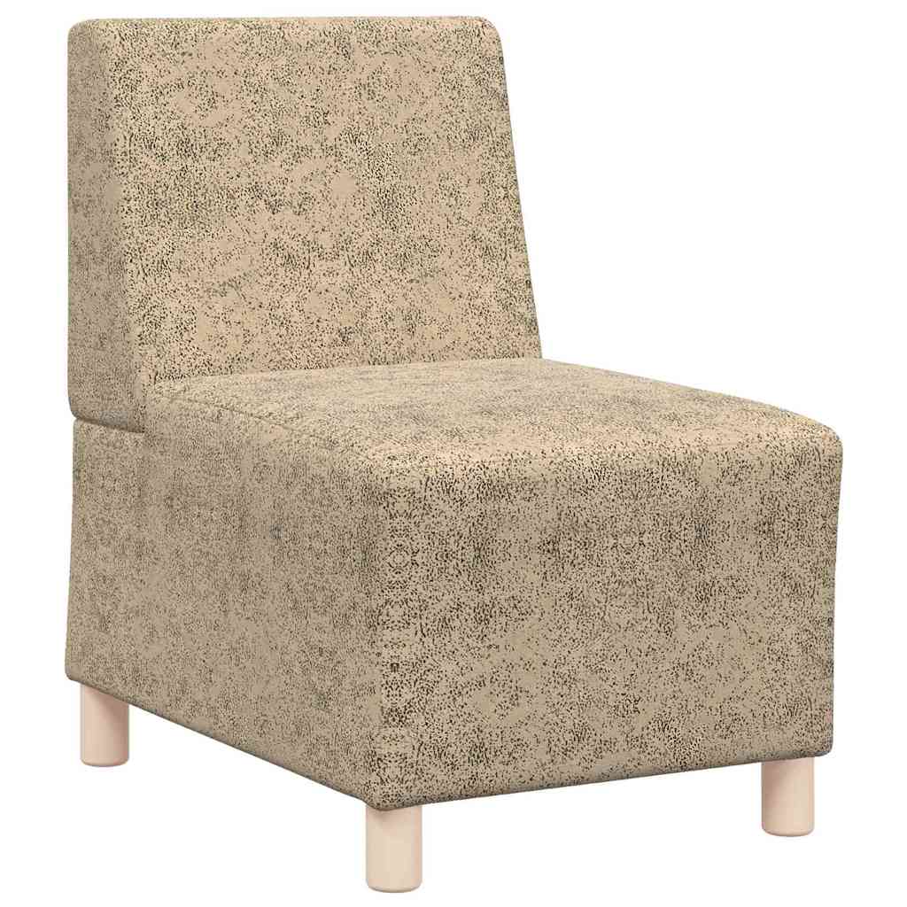 vidaXL Sofa Stoel 2 pcs Bruin Faux suede leer
