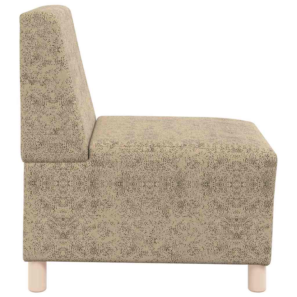 vidaXL Sofa Stoel 2 pcs Bruin Faux suede leer