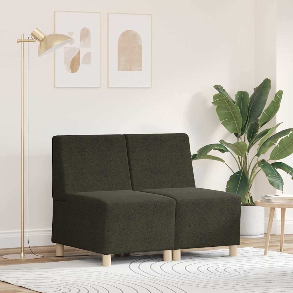 vidaXL Sofa Stoel 2 pcs Bruin Faux suede leer