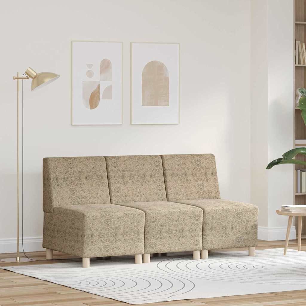 vidaXL Sofa Stoel 2 pcs Bruin Faux suede leer