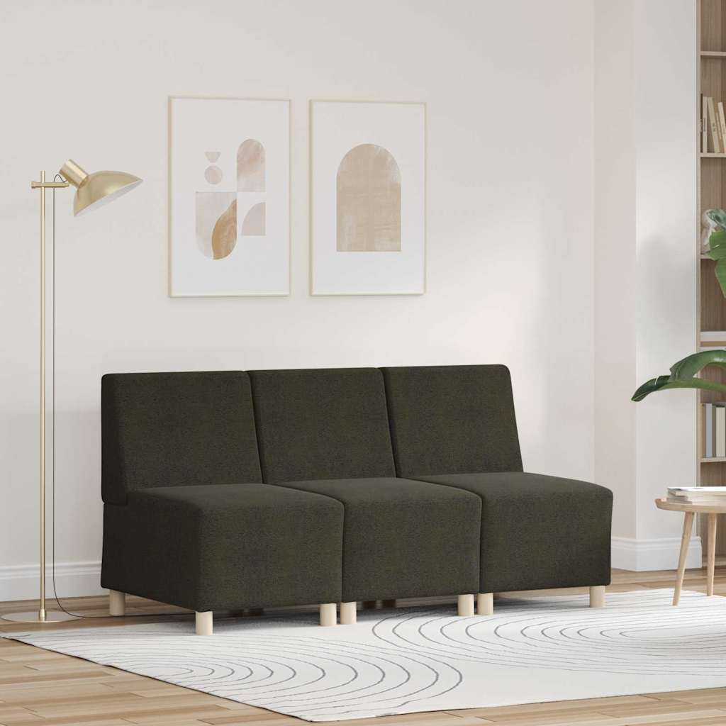 vidaXL Sofa Stoel 2 pcs Bruin Faux suede leer