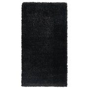 vidaXL Vloerkleed shaggy hoogpolig 50 mm 80x150 cm zwart