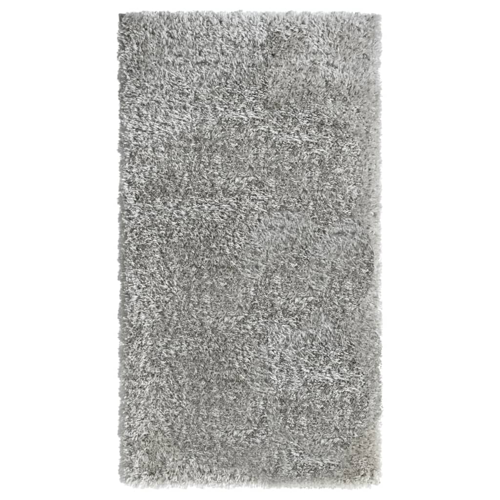 vidaXL Vloerkleed shaggy hoogpolig 50 mm 80x150 cm zwart