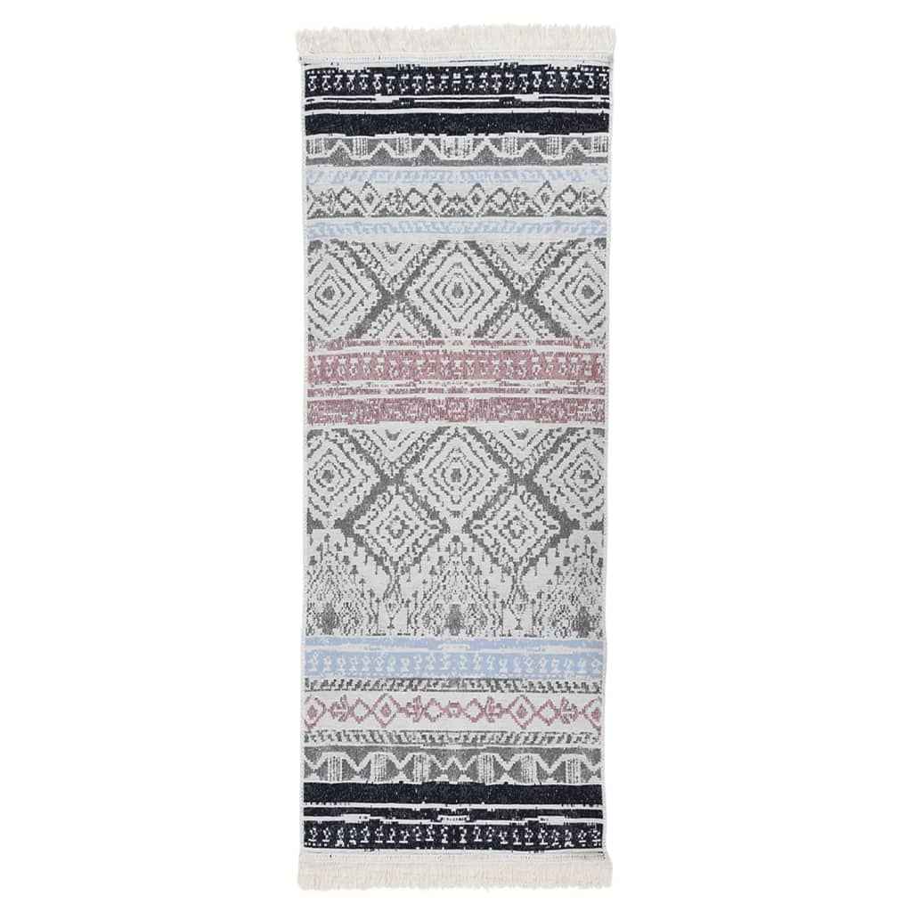 vidaXL Vloerkleed 120x180 cm katoen roze en aqua