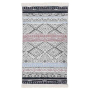 vidaXL Vloerkleed 120x180 cm katoen roze en aqua