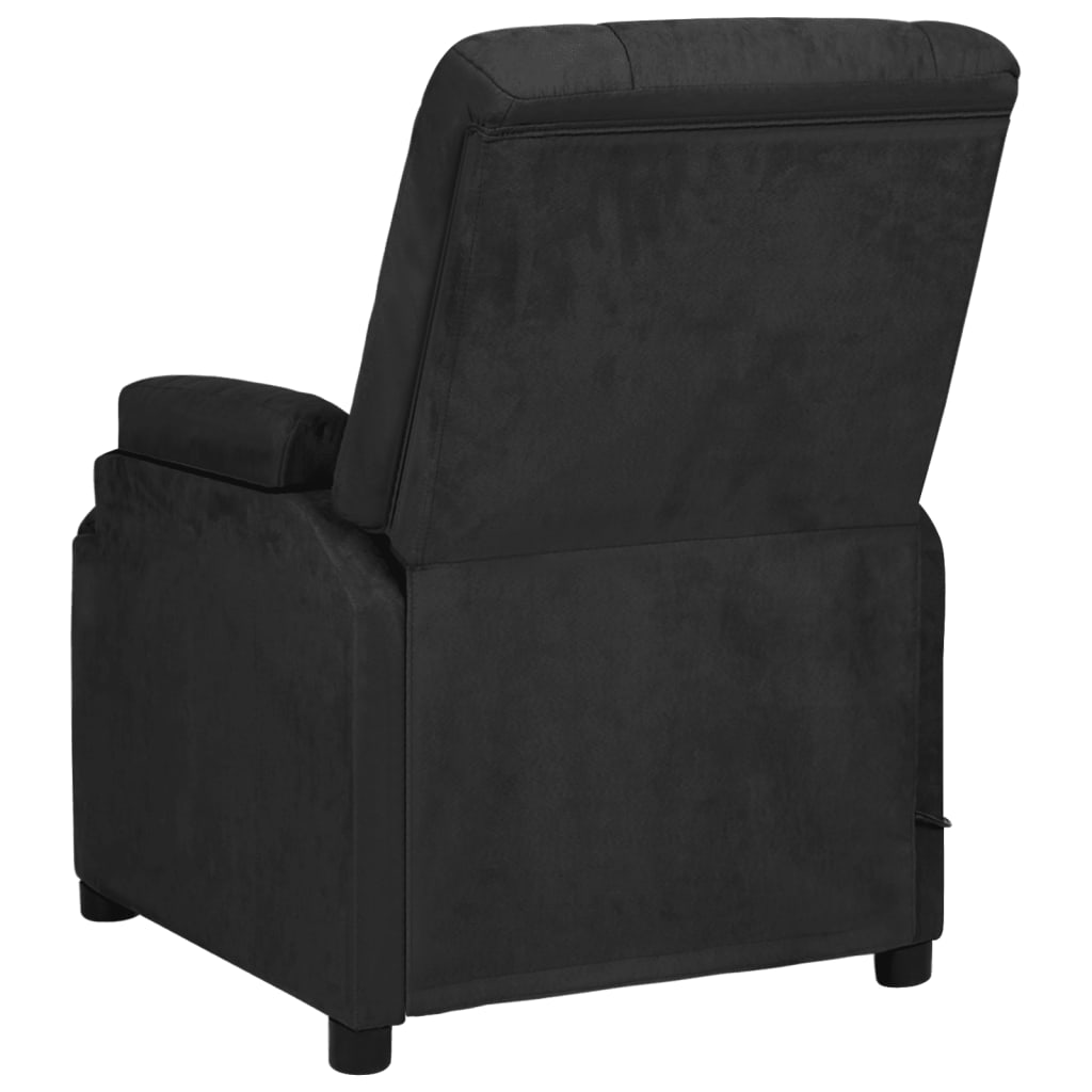 vidaXL Massagestoel microvezelstof crèmekleurig