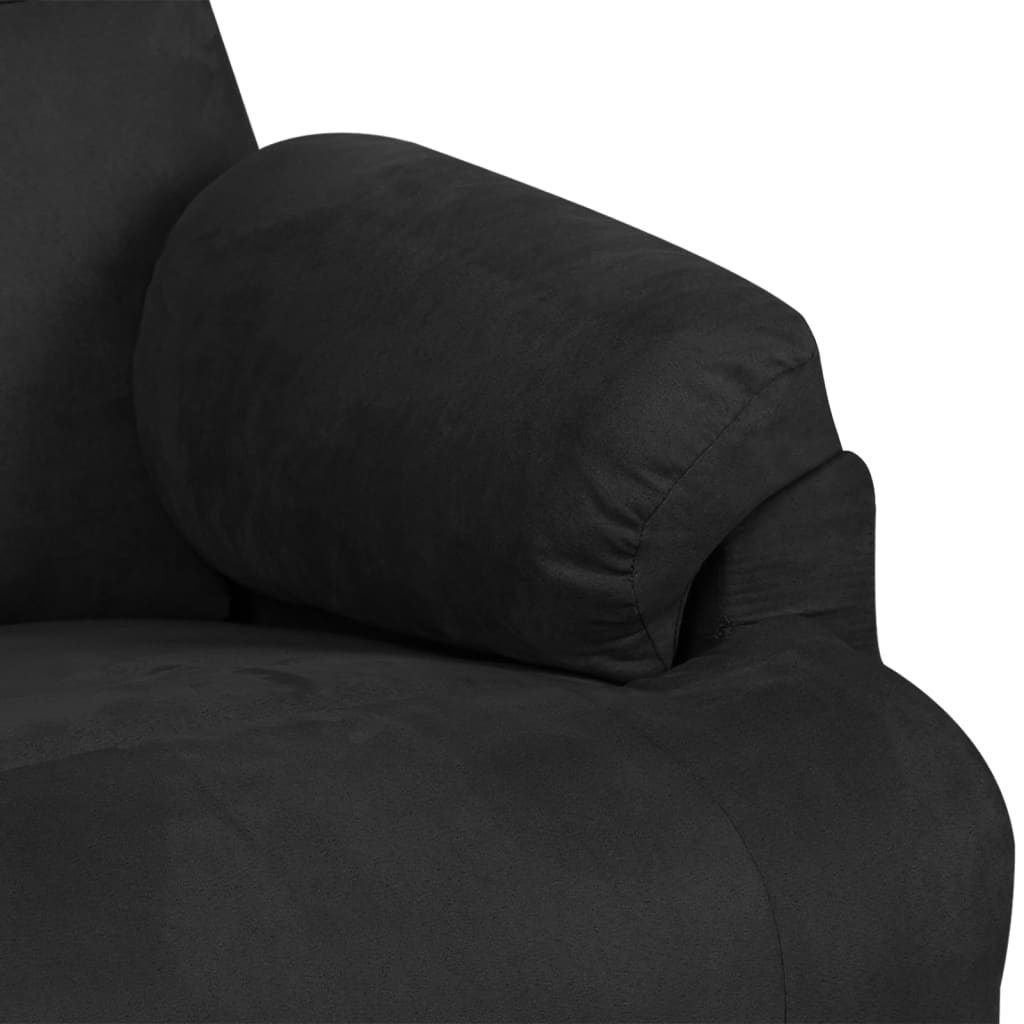 vidaXL Massagestoel microvezelstof crèmekleurig