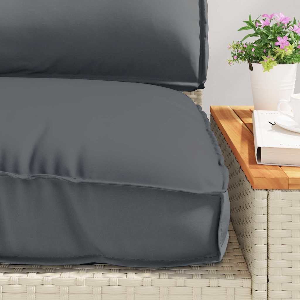 vidaXL Pallet Kussen Set 3 pcs Antraciet 120 x 80 x 12 cm Oxford stof