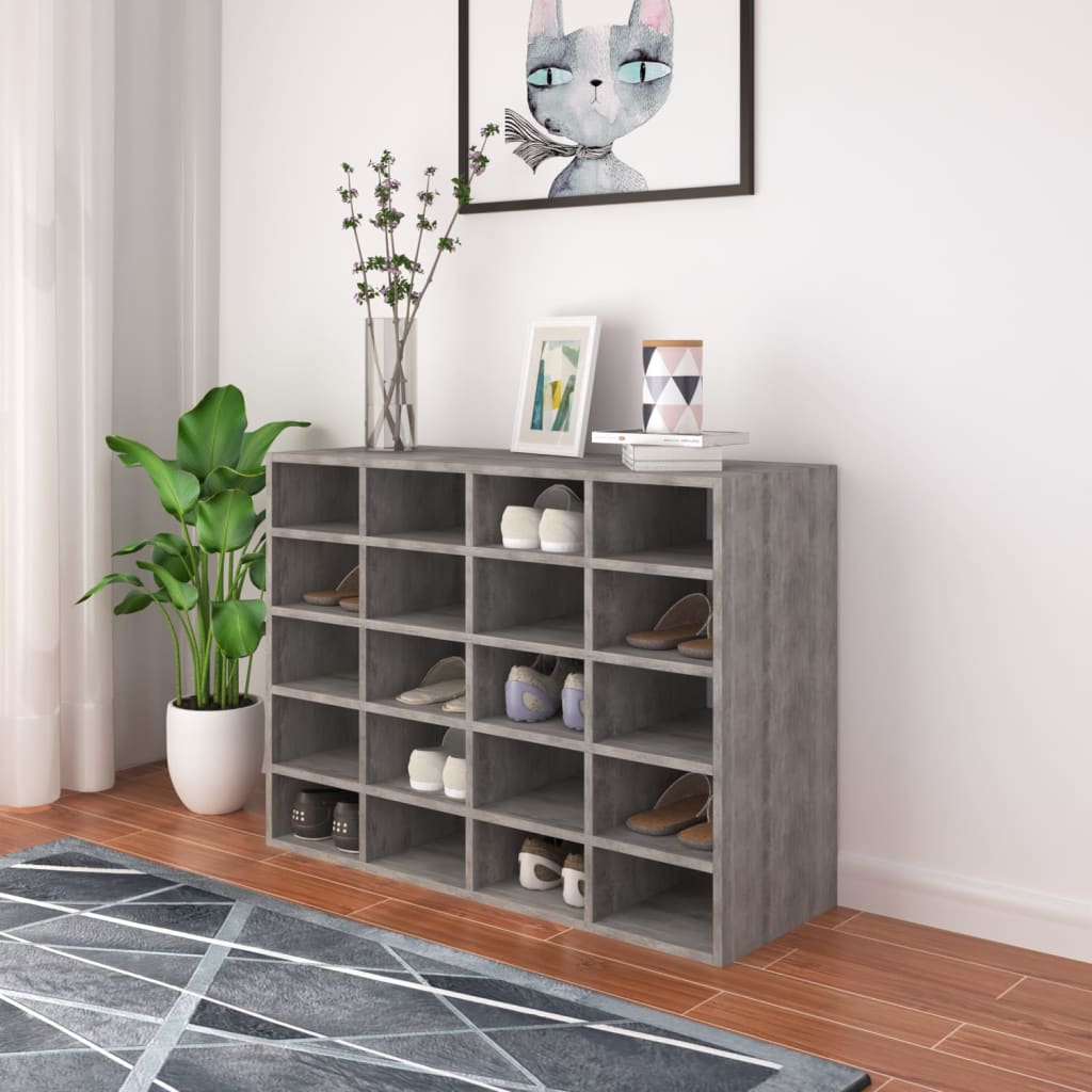 vidaXL Schoenenrek 92x30x67,5 cm bewerkt hout eikenkleurig