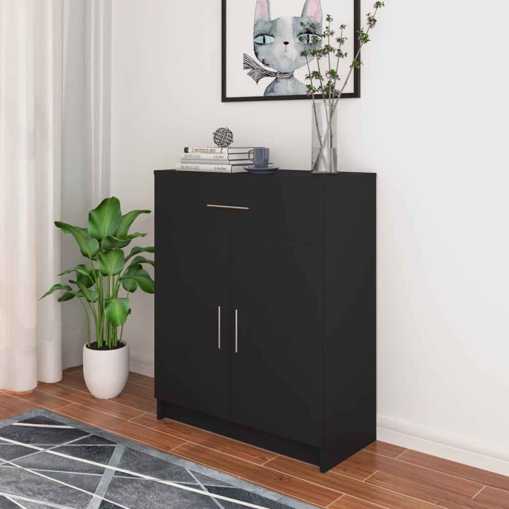 vidaXL Dressoir 71x35x88 cm bewerkt hout eiken
