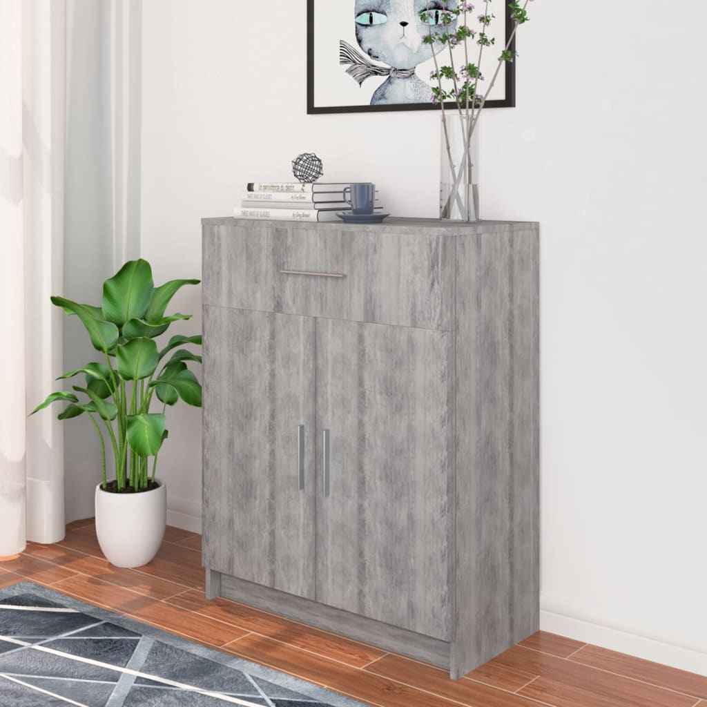 vidaXL Dressoir 71x35x88 cm bewerkt hout eiken