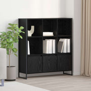 vidaXL Boekenkast 2 pcs Zwart Eiken 99,5 x 30 x 108,5 cm Bewerkt hout