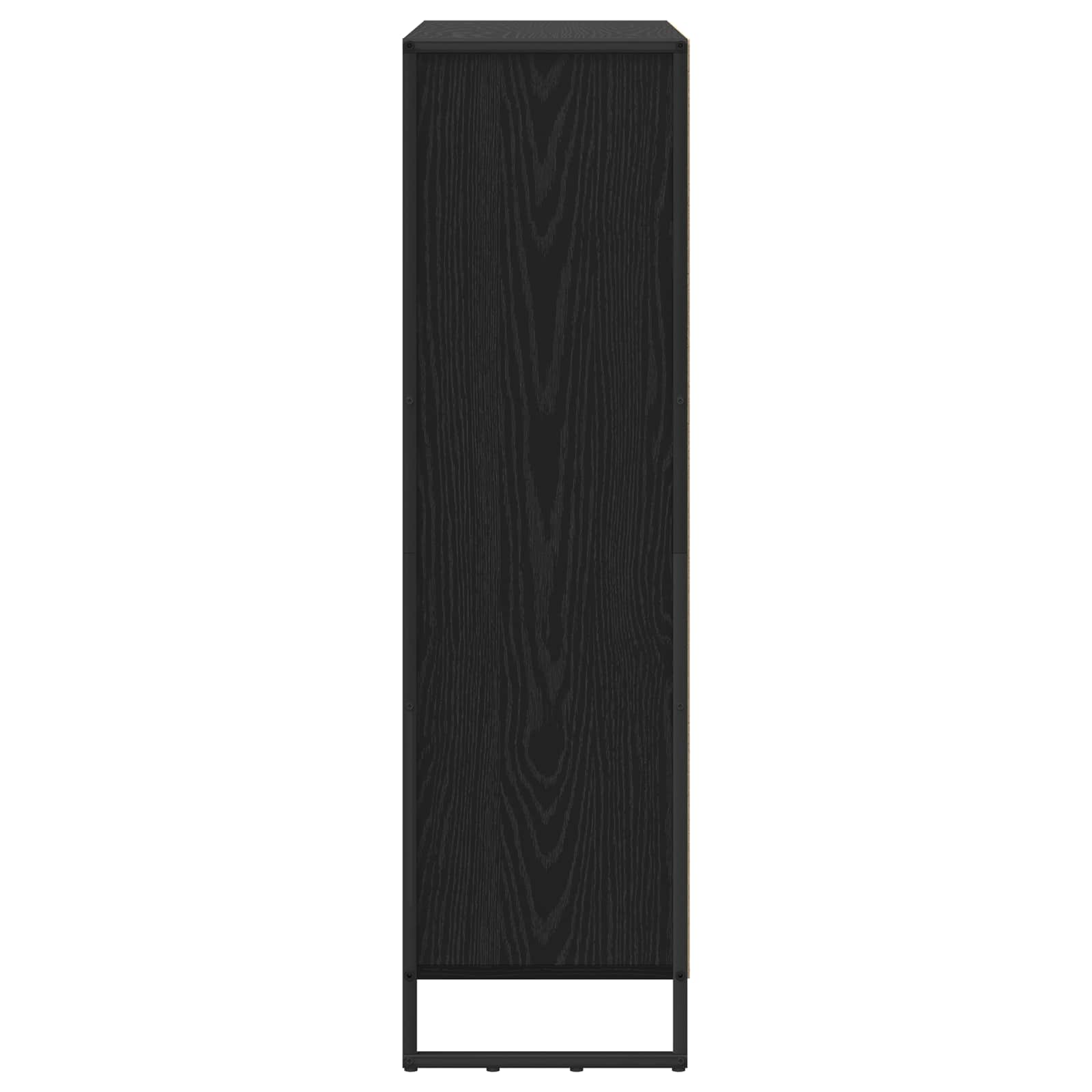 vidaXL Boekenkast 2 pcs Zwart Eiken 99,5 x 30 x 108,5 cm Bewerkt hout