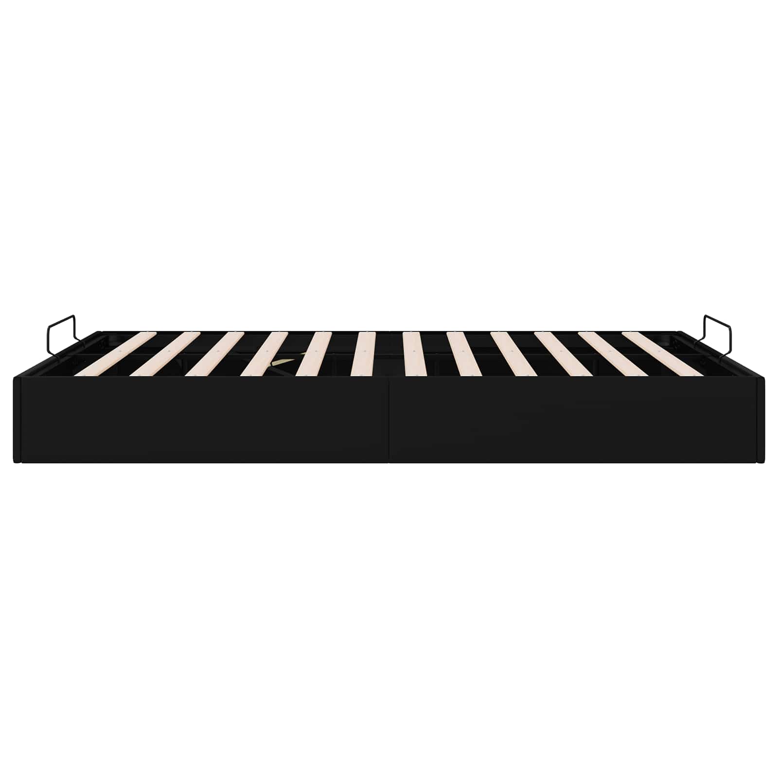 vidaXL Ottoman Bedframe Zwart King size Kunstleer