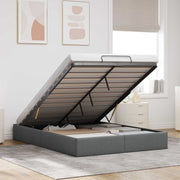 vidaXL Ottoman Bedframe Donkergrijs 153 x 203 cm Stof