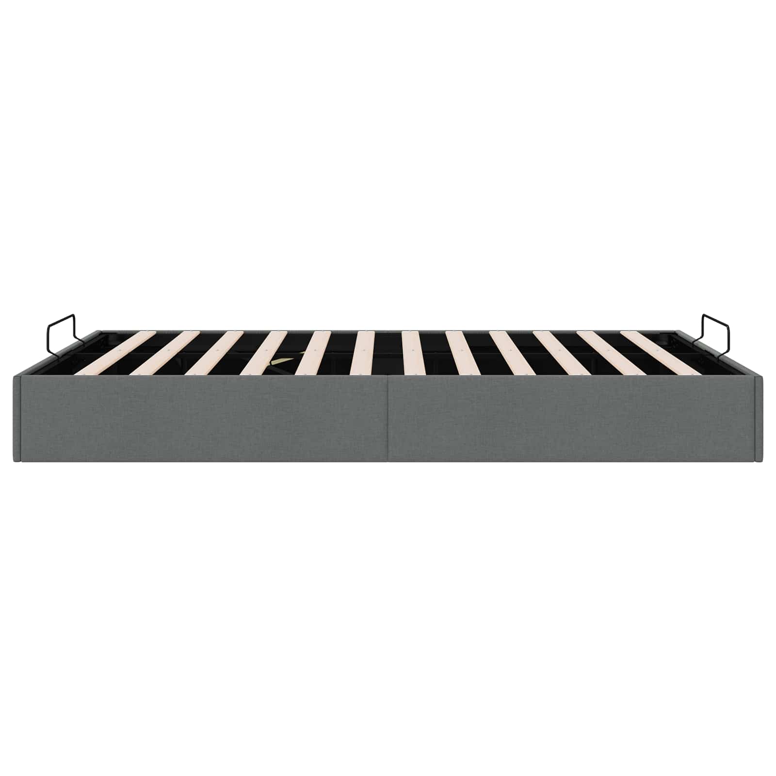 vidaXL Ottoman Bedframe Donkergrijs 153 x 203 cm Stof