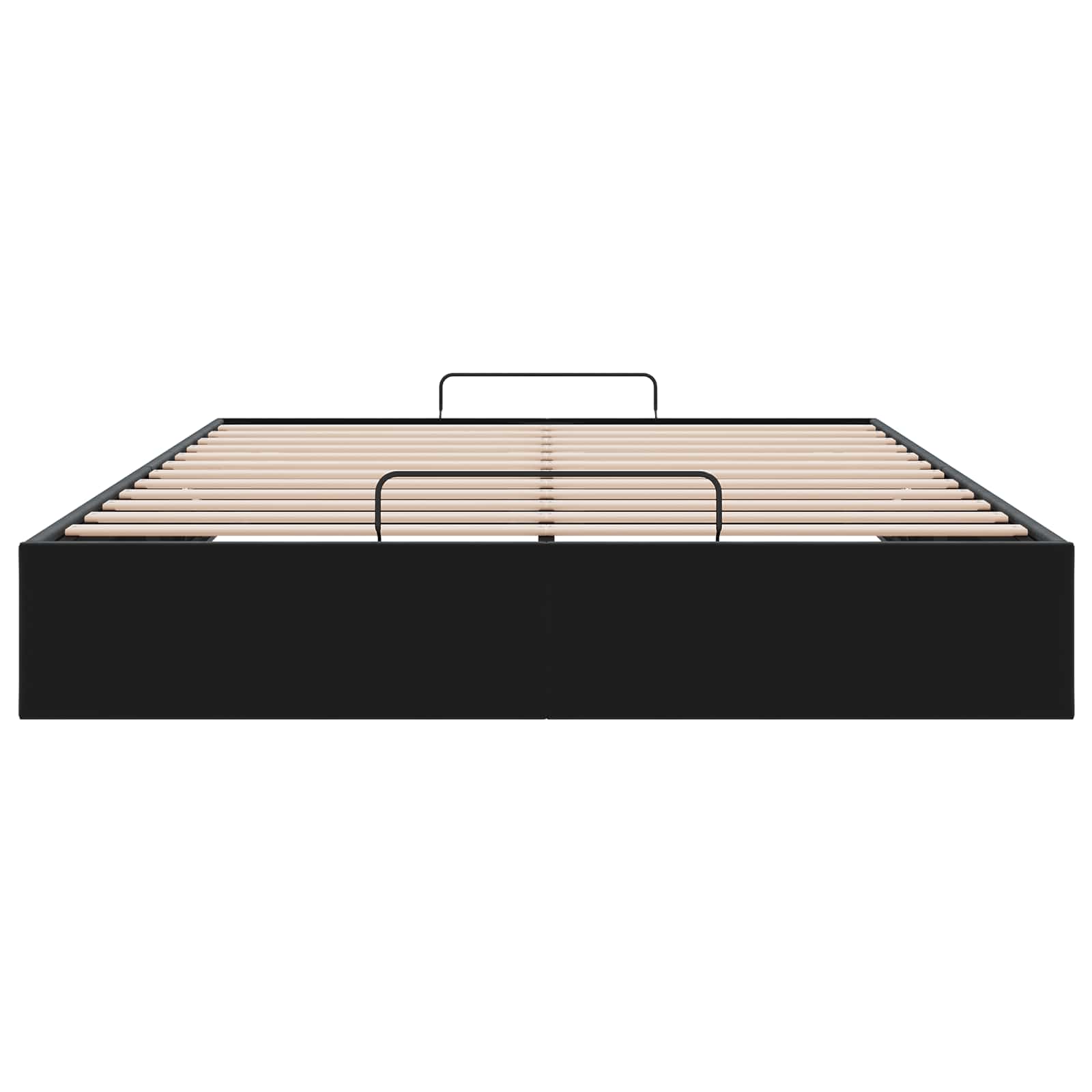 vidaXL Ottoman Bedframe Zwart 153 x 203 cm Fluweel