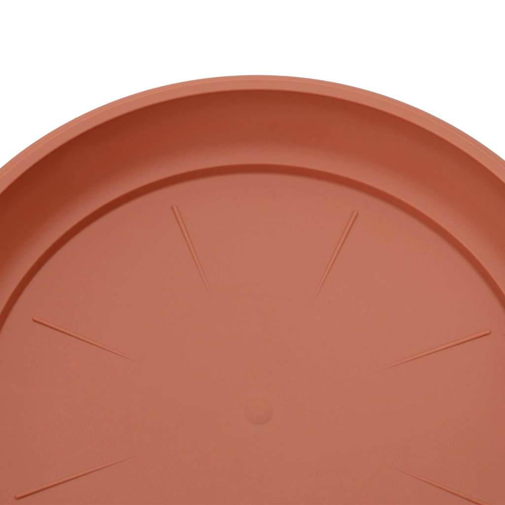 vidaXL Plantenpotten 6 pcs Baksteenrood Ø 17 x 14 cm Kunststof