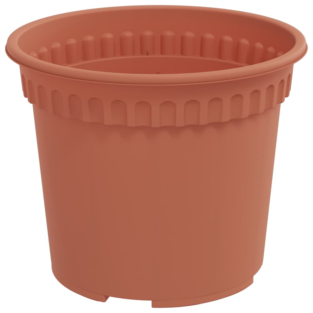 vidaXL Plantenpotten 6 pcs Baksteenrood Ø 17 x 14 cm Kunststof
