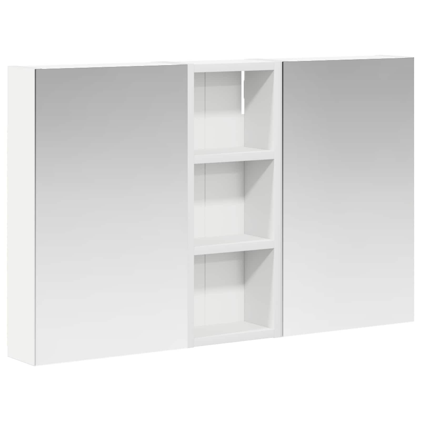 vidaXL Badkamerkastenset 3 pcs 80 x 10,5 x 50 cm Bewerkt hout